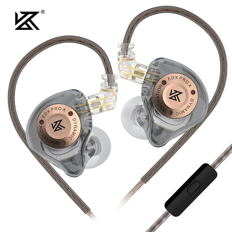 KZ EDX PRO X Dynamic Drive Earphone HIFI Bass Earbud Sport Music Cancelling Headsets 2PIN Cable KZ ZSTX ZSN PRO X EDC EDA ZVX
