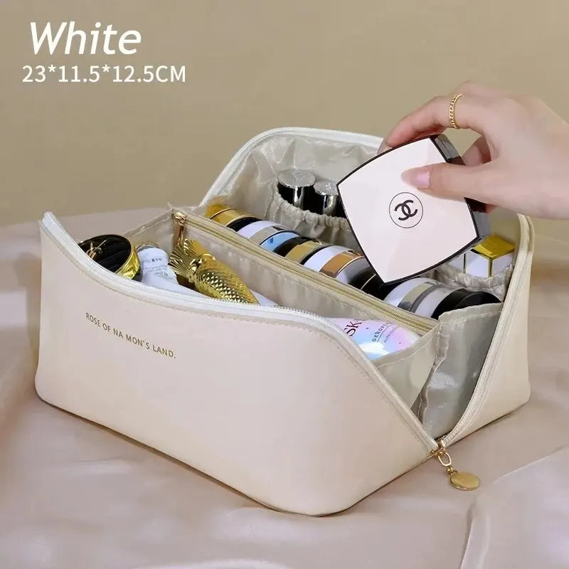 Portable Travel Cosmetics Storage Bag Large-Capacity Makeup Bag Waterproof Beauty And Skincare Beauty Pillow Toiletries Handbag