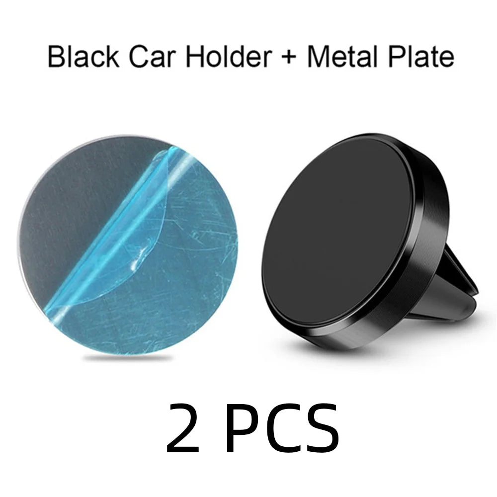 Magnetic Car Phone Holder Universal Mobile Phone Air Vent Mount Holder In Car Smartphone Stand Magnet Holder For iPhone Samsung