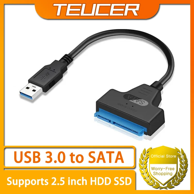 USB 3.0 TO SATA 2.5 Inch SSD HDD Hard Drive Adapter For Laptop Desktop Computer Sata to USB Hard Drive Expansion Adapter