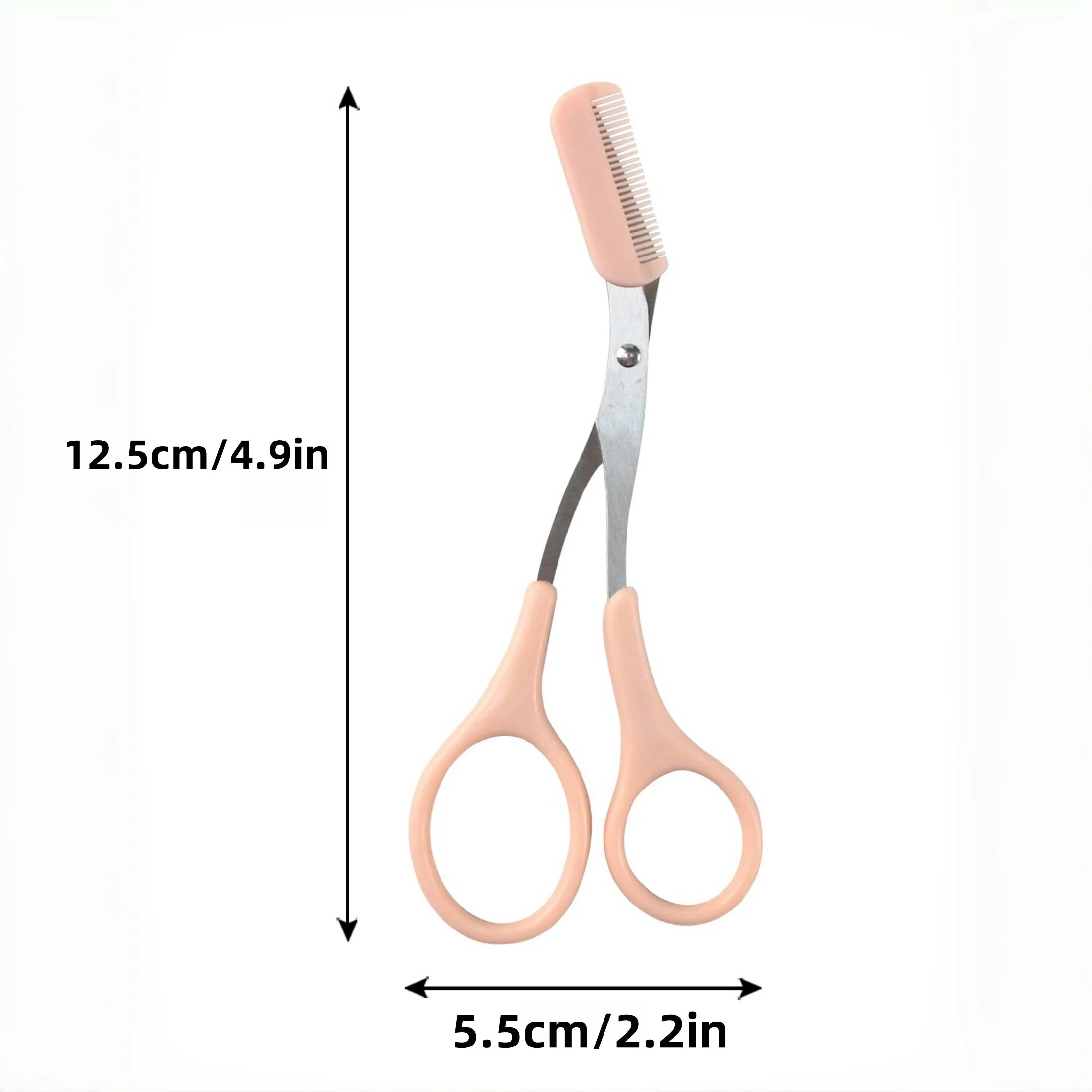 Eyebrow Razor Scissor  Stainless Steel Safe Anti-scratch Trimmer for Beginners Crescent Sharp Beauty Tool Multi-color