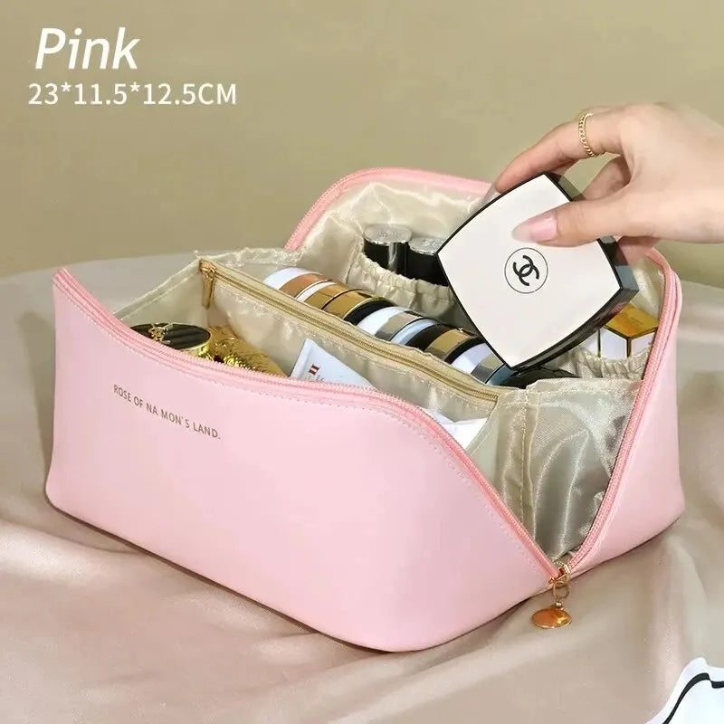 Portable Travel Cosmetics Storage Bag Large-Capacity Makeup Bag Waterproof Beauty And Skincare Beauty Pillow Toiletries Handbag