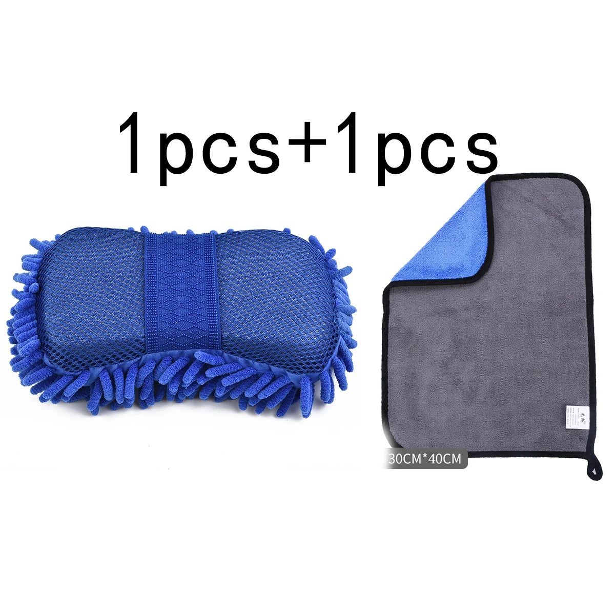 Car Cleaning Sponge Car Wash Care Washing Brush Pad Cleaning Tool Microfiber Polishing Dusting Scratch-free Washing Cars Floors