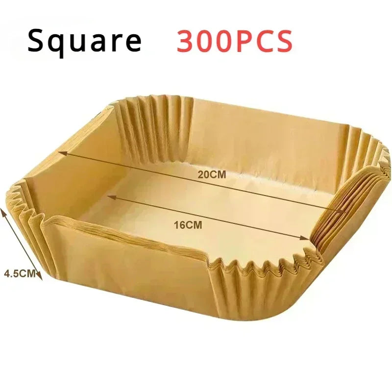 50/100pcs Square Silicone Oil Paper Mini Air Fryer Liner Suitable For Most Air Fryers Non Stick Air Fryer