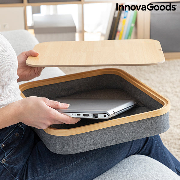 Portable Laptop Desk with Storage Tray Larage InnovaGoods