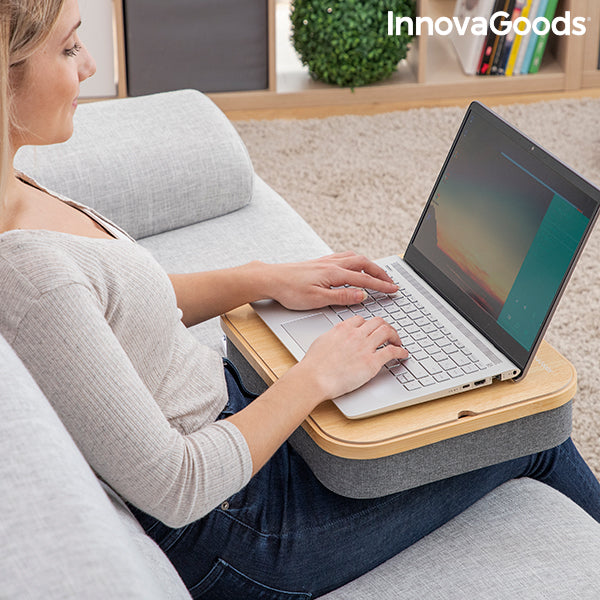 Portable Laptop Desk with Storage Tray Larage InnovaGoods