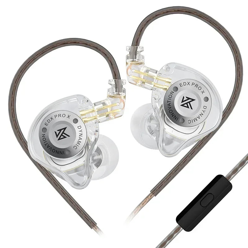 KZ EDX PRO X Dynamic Drive Earphone HIFI Bass Earbud Sport Music Cancelling Headsets 2PIN Cable KZ ZSTX ZSN PRO X EDC EDA ZVX