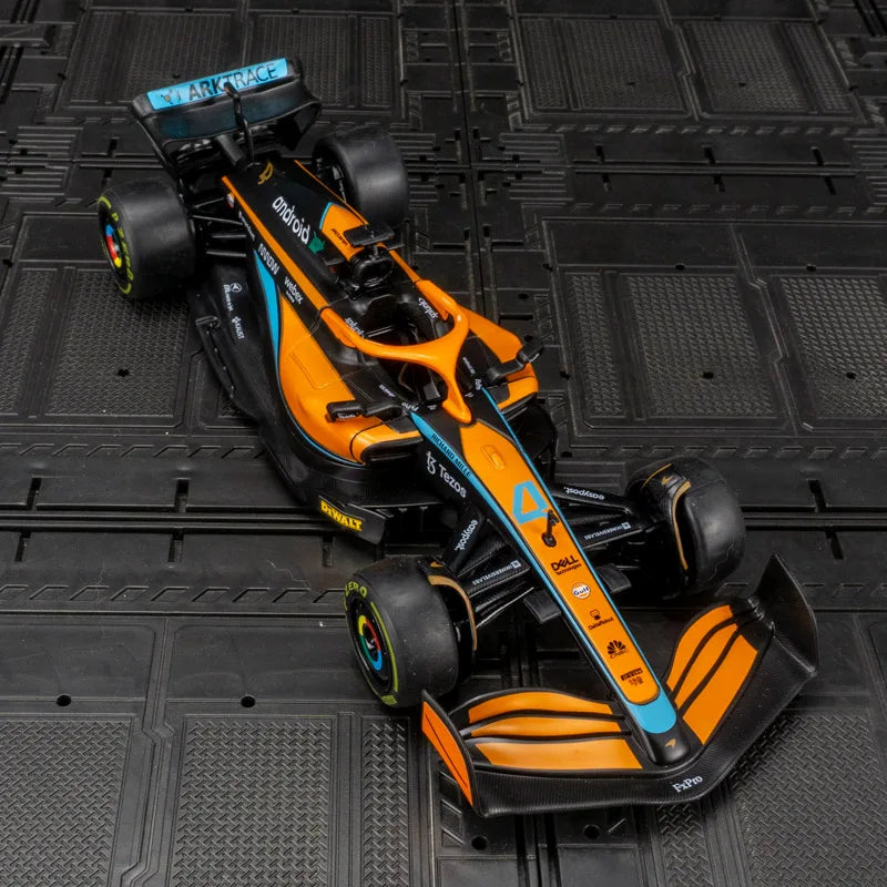 1:24 Scale McLaren MCL36 No.4 Racing Car Model, Metal Sculpture, Collectible Gift Car